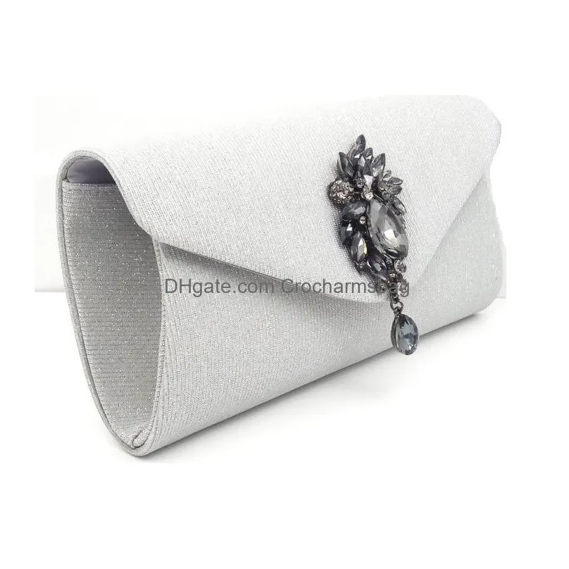 woman crystal evening clutch bag flap diamonds applicant chain shoulder handbags bag female beaded party wedding purse