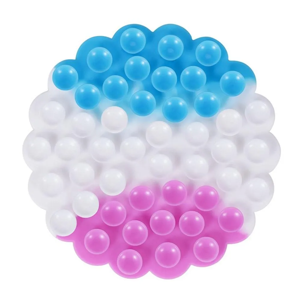 new magic double-sided soft sucker sensory toys throwing sucker silicone bubble fidget toy stress reducer massager stress relief 1633