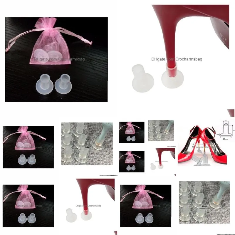 wholesale quality omens shoes heel stoppers clear round dia 10mm ladies high heels protectors 