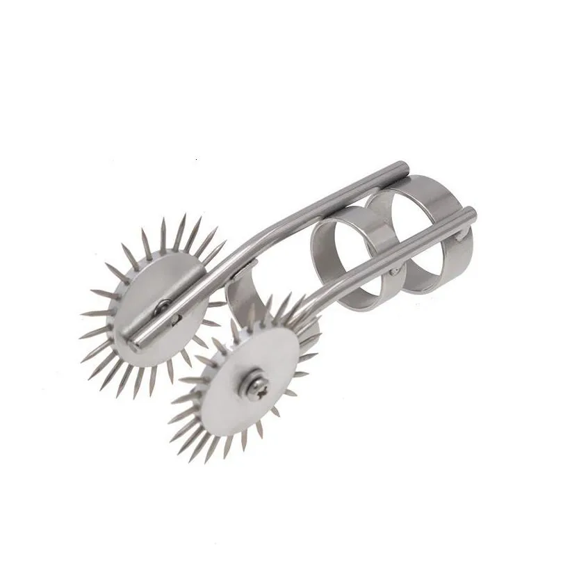 bondage nipple breast clitoris massaging stimulator bdsm tool spiked pin-prick wheel roller adult product toys for women couples