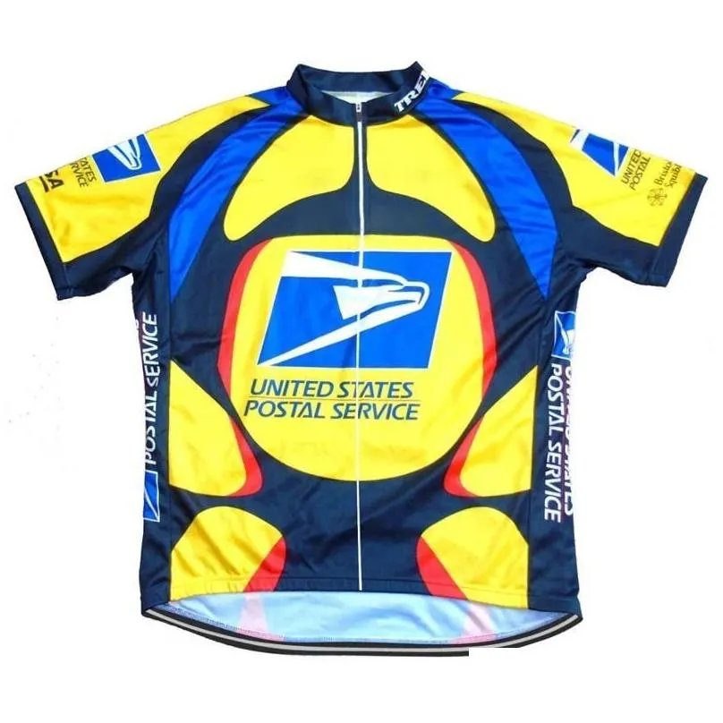 2022 usps us united states postal cycling jersey breathable cycling short sleeve kits summer quick dry cloth mtb ropa ciclismo