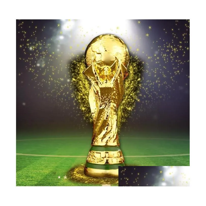 lastest world cup soccer resin trophy champions souvenir for gift size 13cm 21cm 27cm 36cm14.17 as fans gift or coll