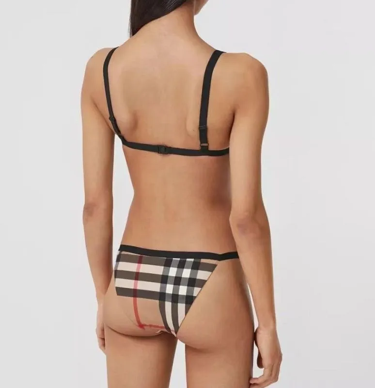 Women`s Swimwear Designer Sexy Swimsuit Solid Bikini Set Textile Low Waist Bathing Suits Beach Wear F Letter Swimming Suit for Women