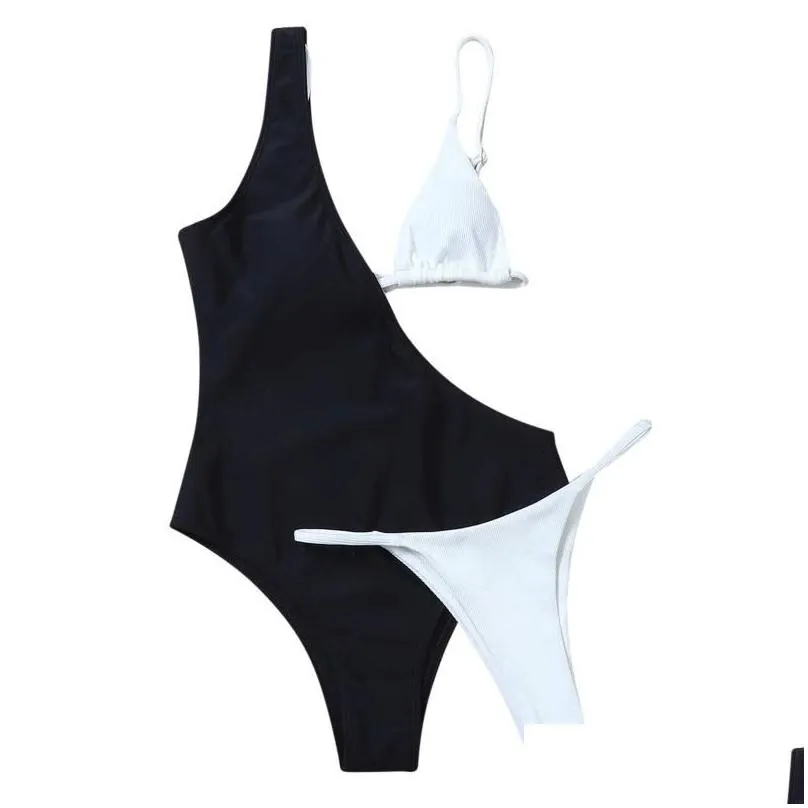 womens swimwear y one piece swimsuit womenwork bodysuit push up monokini bathing suit summer beachwear s-l
