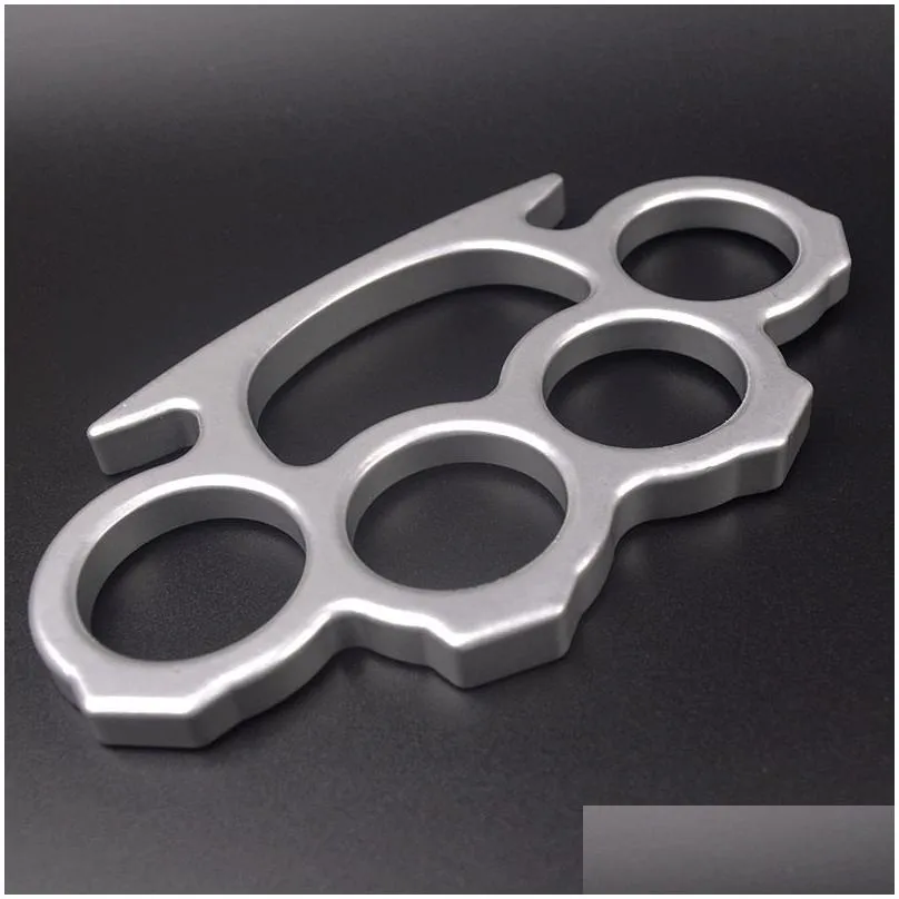 ready to ship gilded steel brass knuckle duster color black plating silver hand tool clutch fy4323