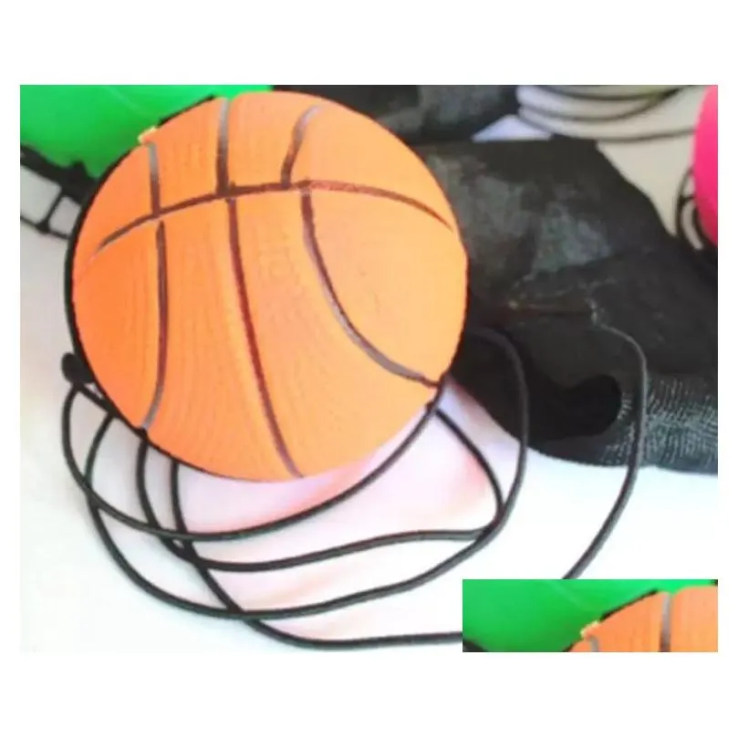 2022 arrival random 5 style fun toys bouncy fluorescent rubber ball wrist band ball