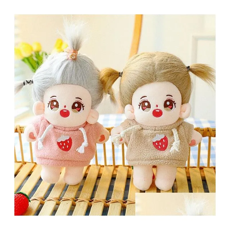 20cm girl role plush doll girl gift doll super cute costume stuffed toy wholesale