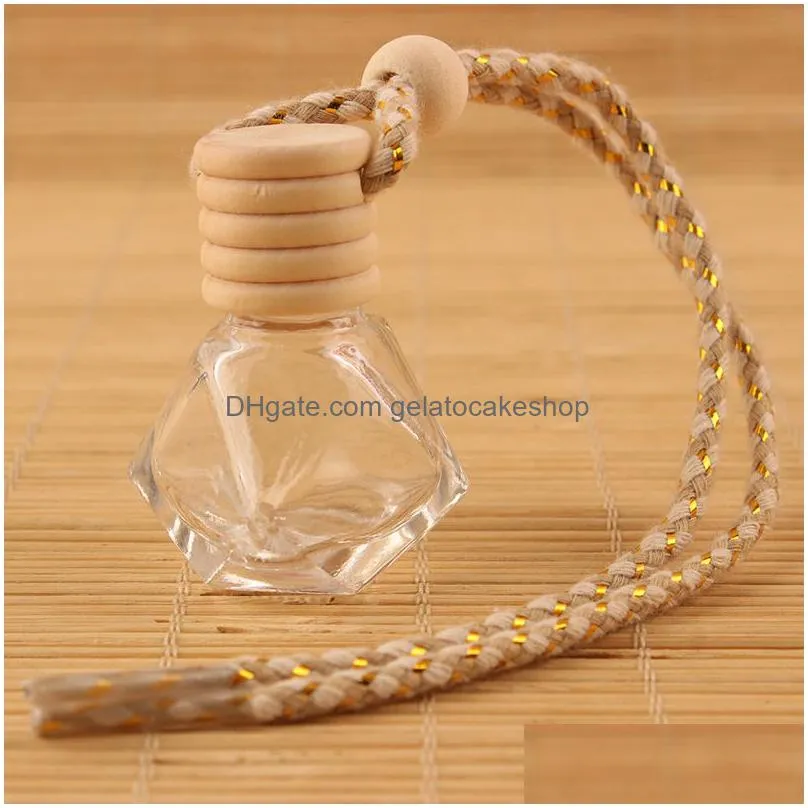 car perfume bottle pendant ornament air freshener essential oils diffuser fragrance empty glass bottles