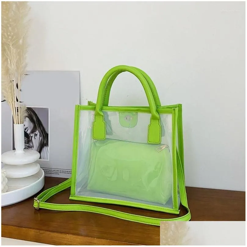 evening bags fashion pvc jelly bag women small transparent handbag summer clear shoulder