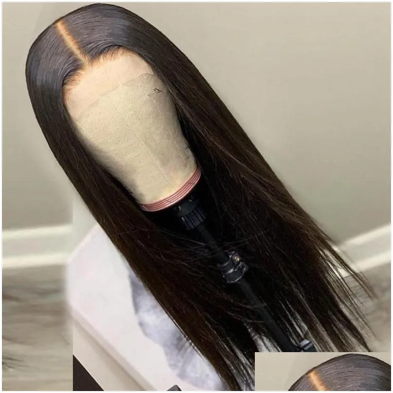 lace wigs long human hair wig 30 32 34 36 inch bone straight closure 4x4 brazilian for women