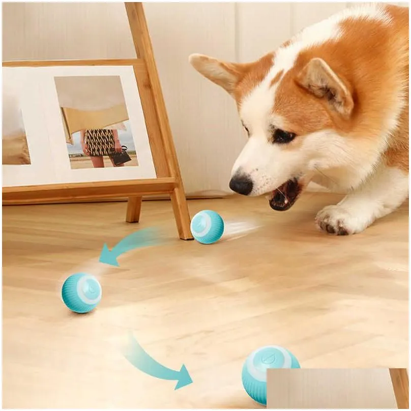  electric dog toys auto rolling ball smart dog ball toys funny self-moving puppy games toys pet indoor interactive play supply