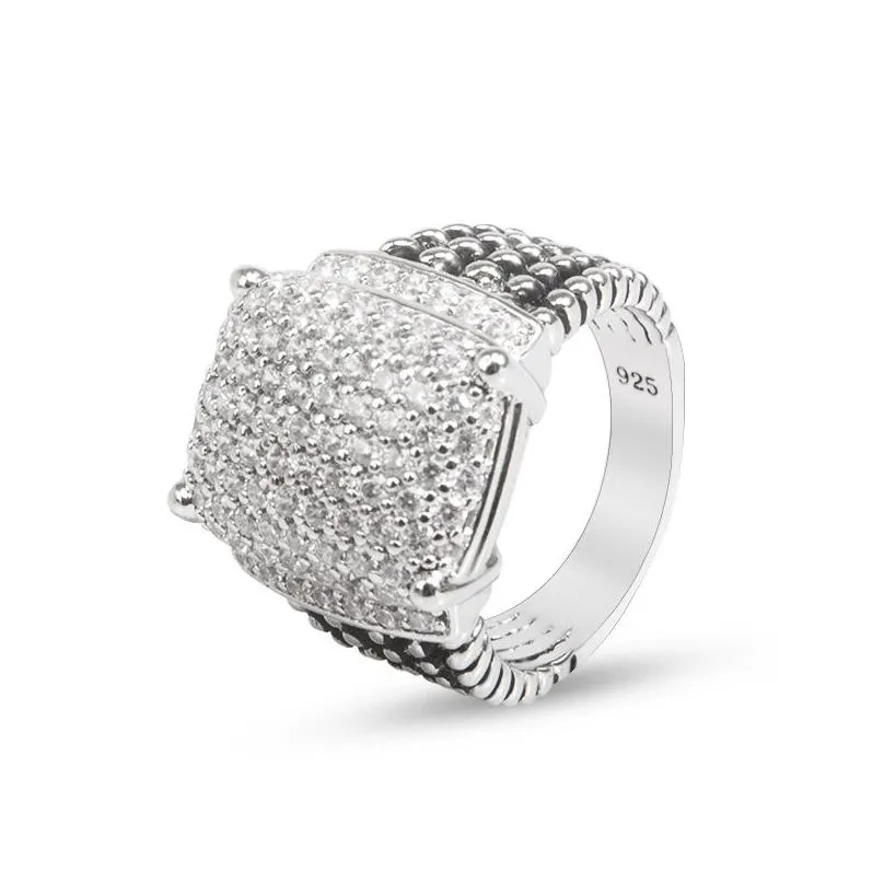 band rings cable ring diamond and men luxury punk zircon party fashion ring for women