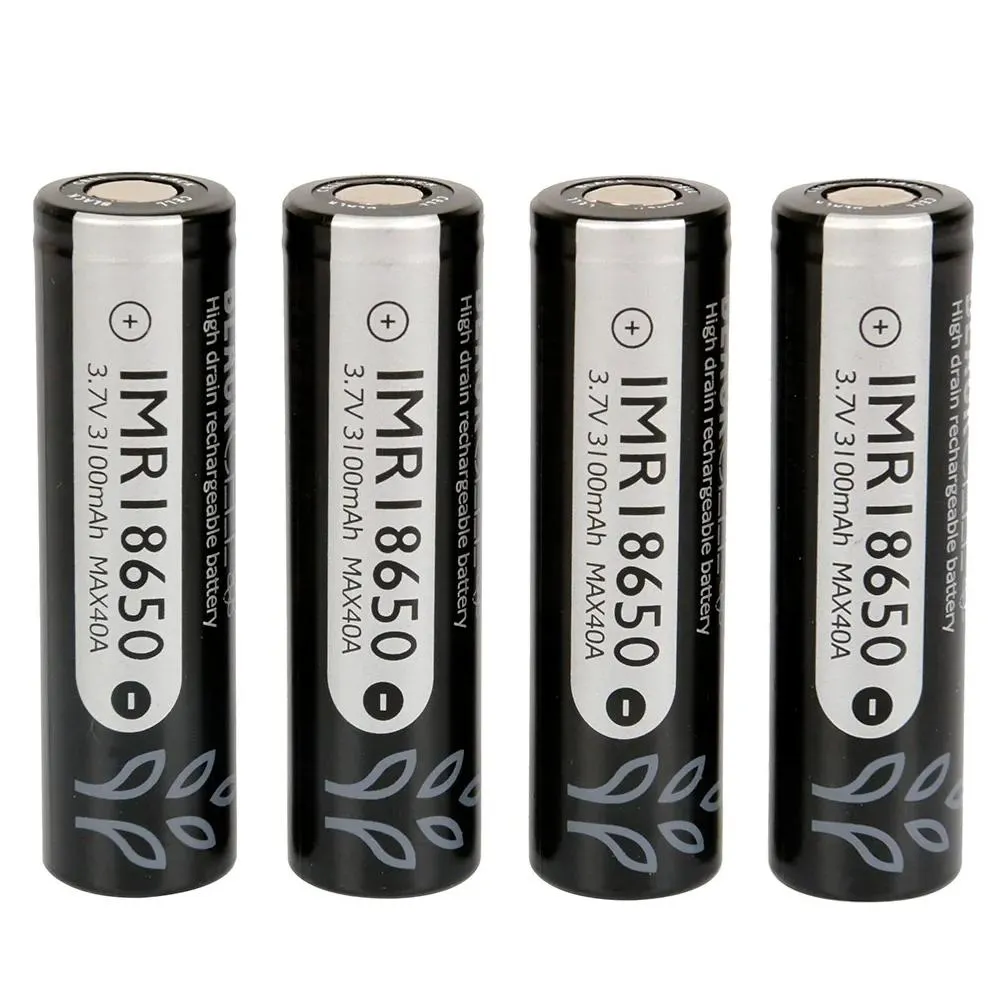 authentic blackcell imr 18650 battery 3100mah 40a high drain rechargeable vape box mod imr18650 lithium batteries 100% original