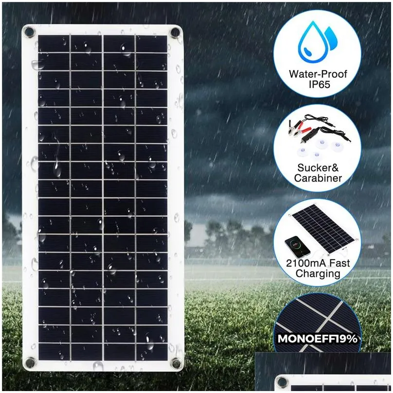 smart electric heaters 300w flexible solar panel 12v battery  dual usb with 10a60a controller solar cells power bank for phone car yacht rv