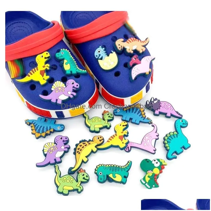 Cartoon character PVC Rubber Shoe Charms Shoes Accessories clog Jibz Fit Wristband Croc buttons buckle holeshoes Decorations Gift