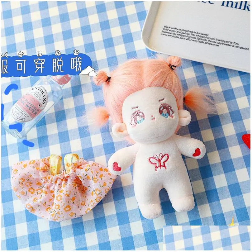 20cm girl role plush doll girl gift doll super cute costume stuffed toy wholesale