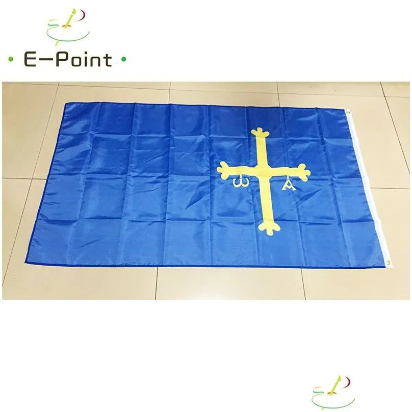 flag of spain provincial of asturias 3x5ft 90cmx150cm polyester flag banner decoration flying home garden flag festive