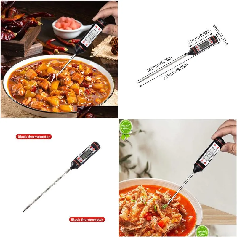  digital thermometer barbecue food cooking kitchen probe electronic liquid barbecue g421