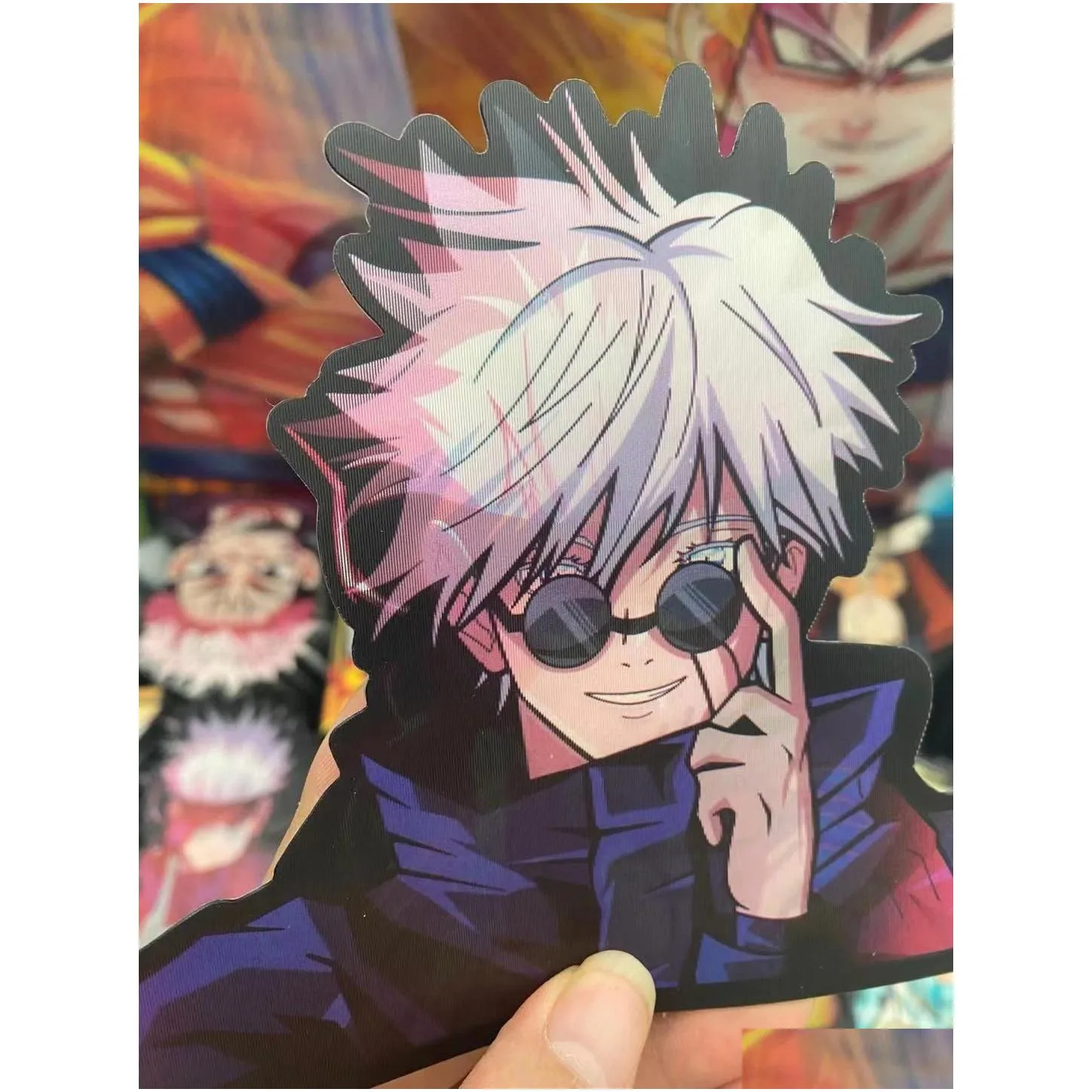 500 desgins customise 3d anime motion stickers jujutsu kaisen dbzed demon slayer waterproof car stickers wall art