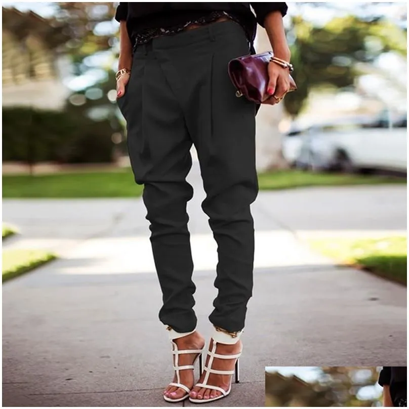 womens pants high waist loose joggers women streetwear punk black cargo capris trousers