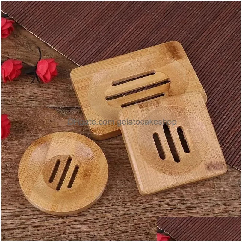 natural carbide wood soap dish container box shower board bathroom soap rack inventory wholesale