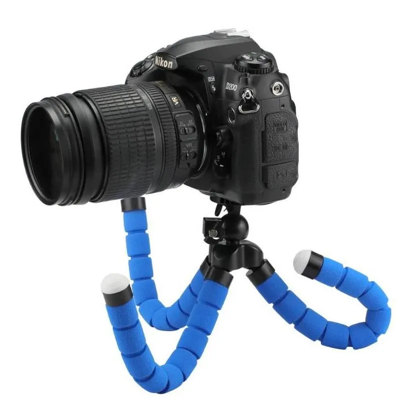 tripods large red black blue flexible tripod portable octopus stand mount bracket holder monopod for mobile phones camera