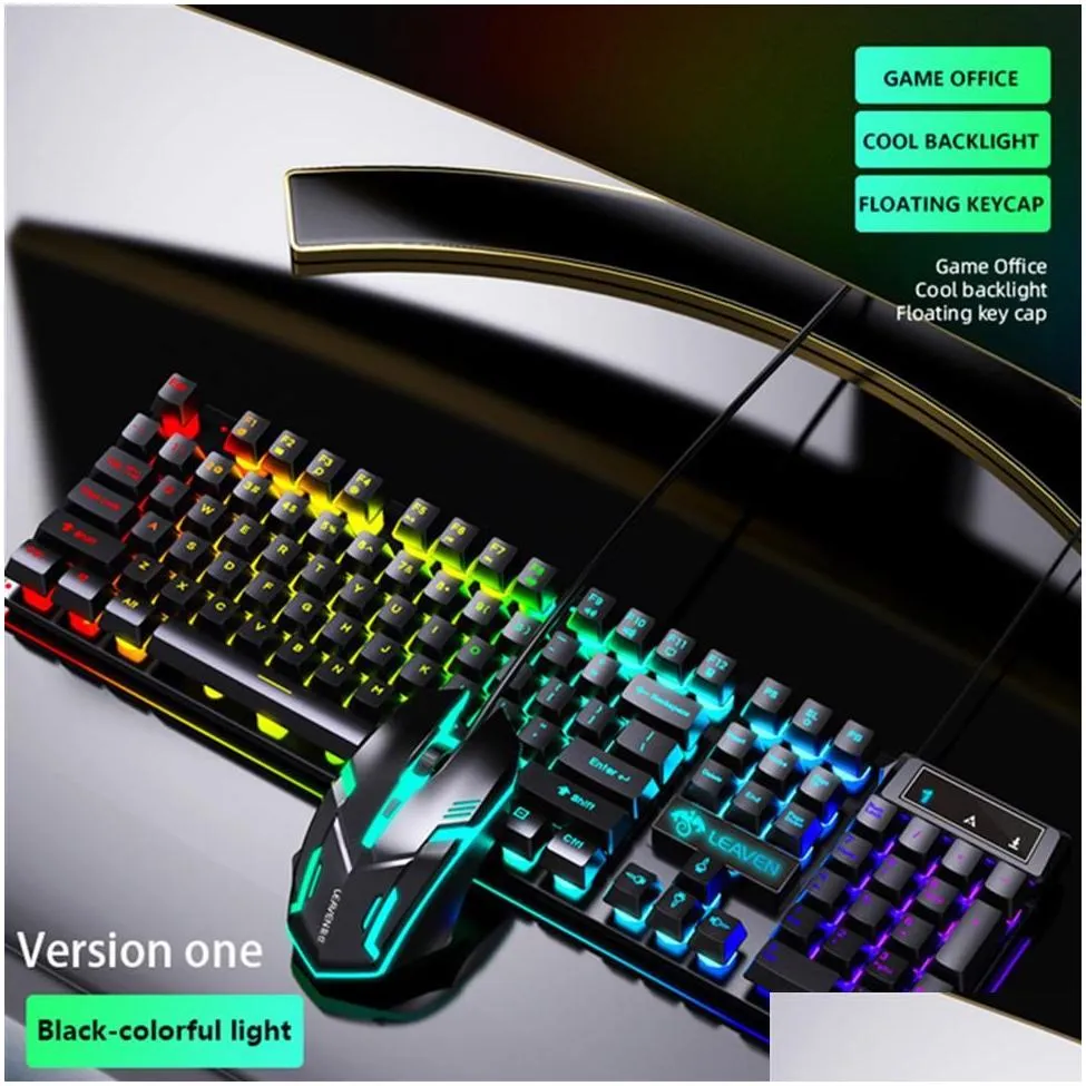 gaming keyboard russian en keyboard rgb backlight keyboards and mouse wired gamer for computer epacket2722