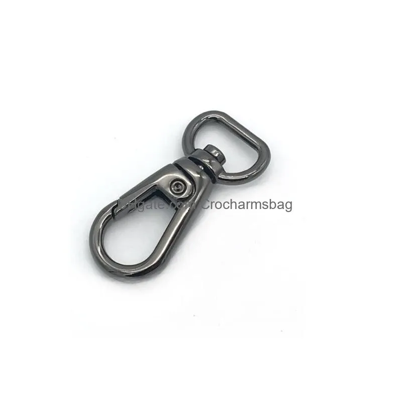 wholesale luggages bag belt straps chain silver black tone trigger lobster claw swivel clasp hook buckle parts key rings jewelry