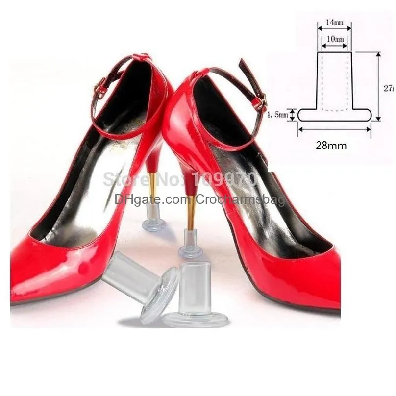 wholesale quality omens shoes heel stoppers clear round dia 10mm ladies high heels protectors 
