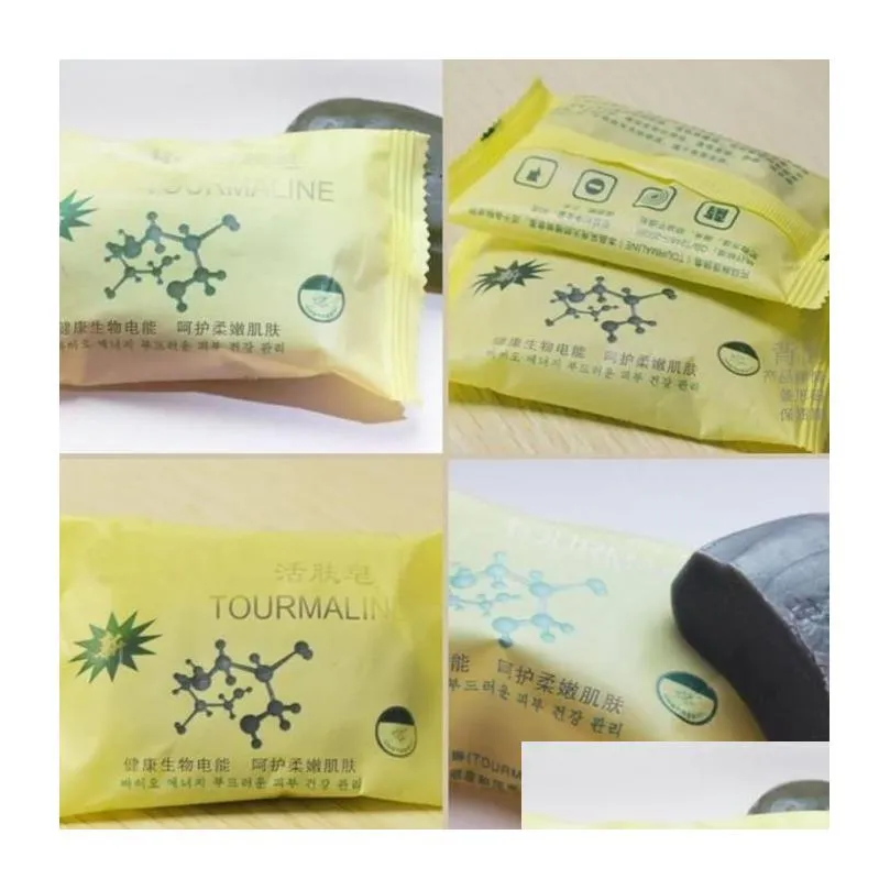 high quality tourmaline soap personal care handmade soap face body beauty healthy care with 