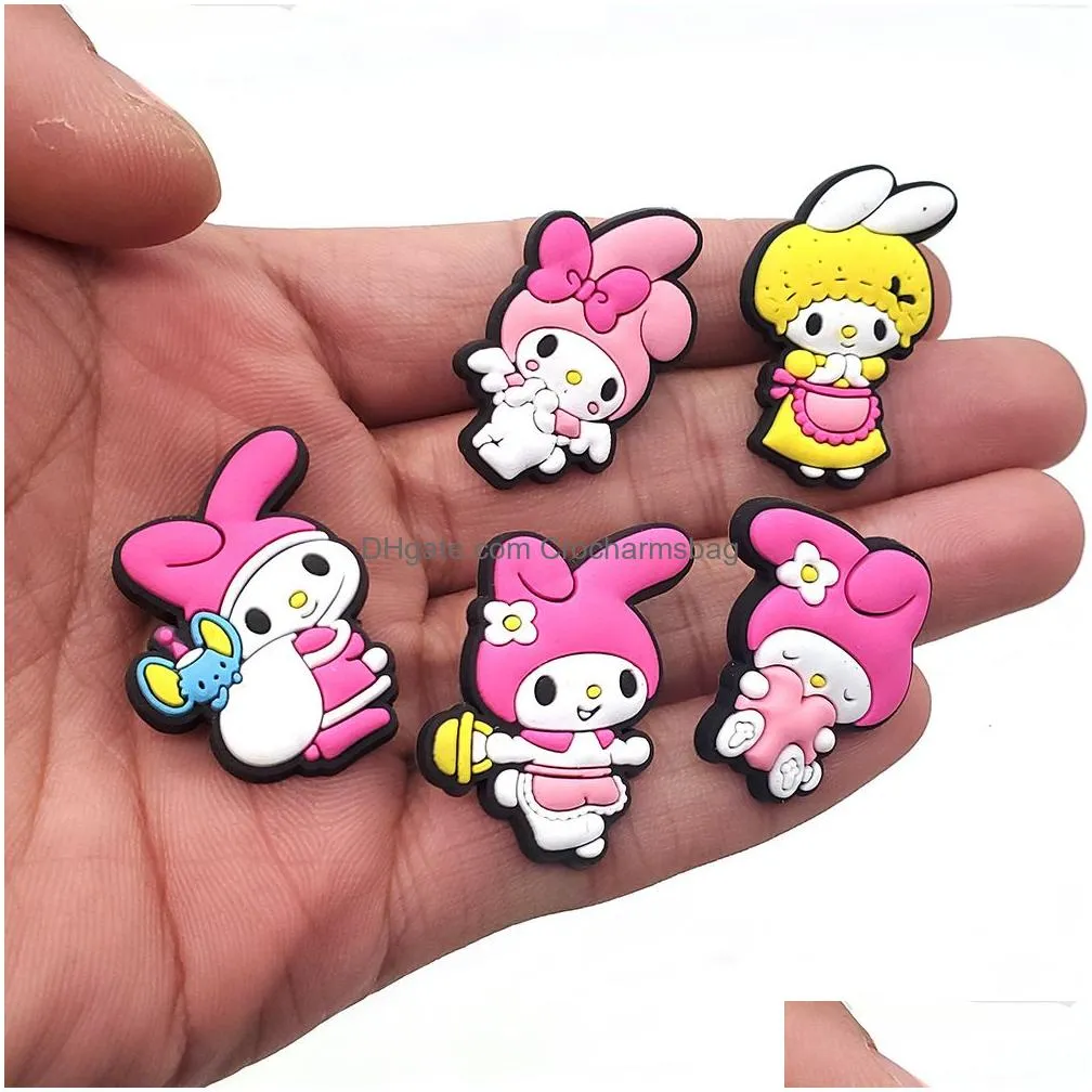 Pvc Anime Shoe Charm Decoration Buckle Accessories Jibitz for Croc Charms Clog Buttons Pins