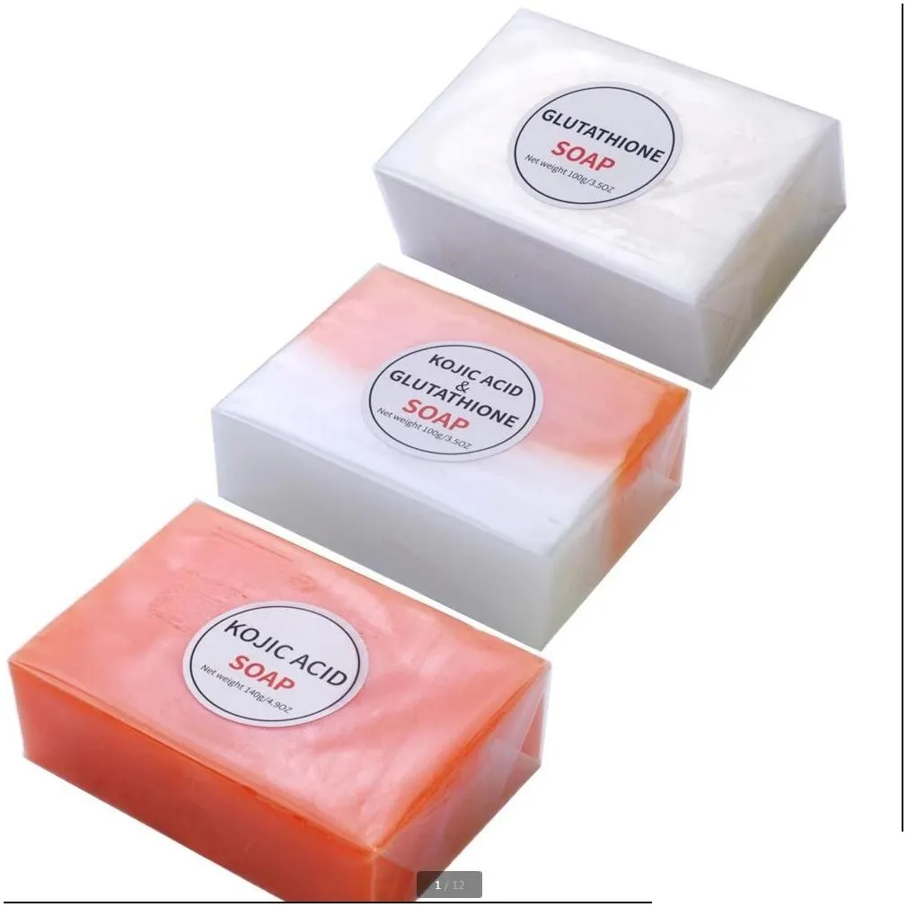 140g kojic acid soap dark black skin face lightening hand made glutathione soaps bleaching brighten