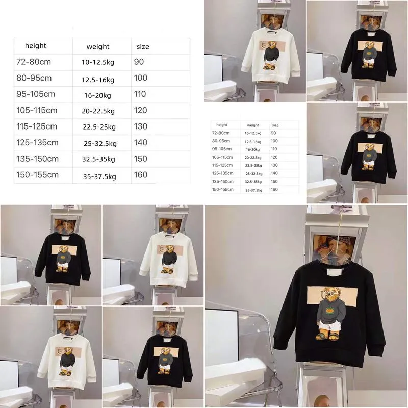 baby sweaters pullover baby clothes kids designer girls boys clothe with letter white glassed bear casual jumper spring autumn winter long sleeve warm