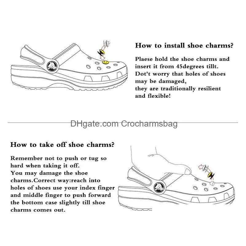 cute cartoon PVC Shoe Charms Shoe Buckles Glow luminous Buckles Fit Bracelets Croc JIBZ Shoe accessories
