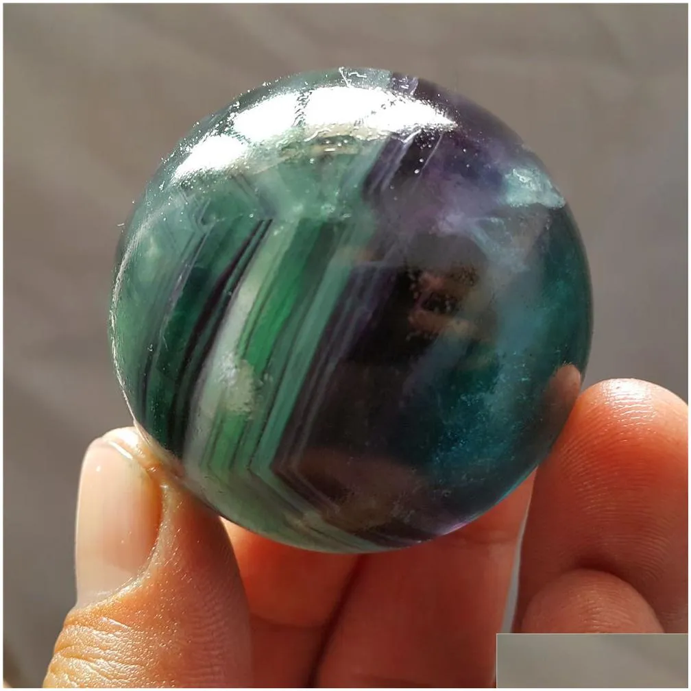 wholesale natural purple fluorite gemstone sphere ball/amethyst healing sphere for sale home decorations small crystal balladdwood base
