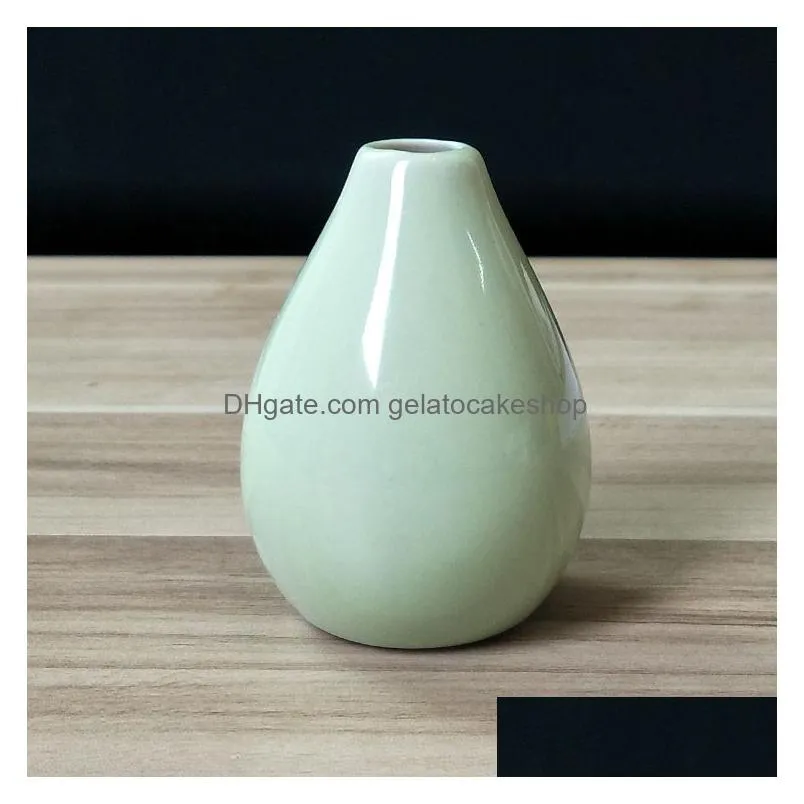 creative home decoration small ceramic vases modern simple living room decor dry flower decorative items ornament mini vase