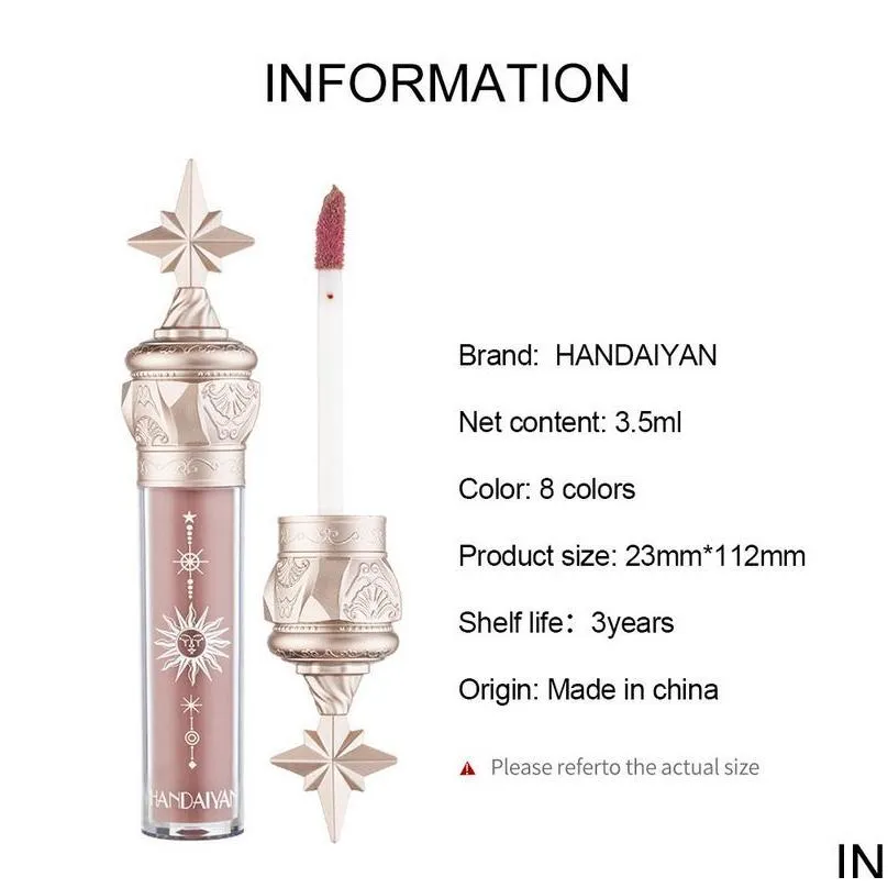 handaiyan 10 colors jelly lip gloss plumper makeup moisturizing nutritious liquid lipstick volume clear make up cosmetic