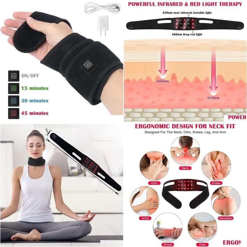 face care devices red light therapy infrared therapy belt chin wearable laser lipo pain relief for neck 221104