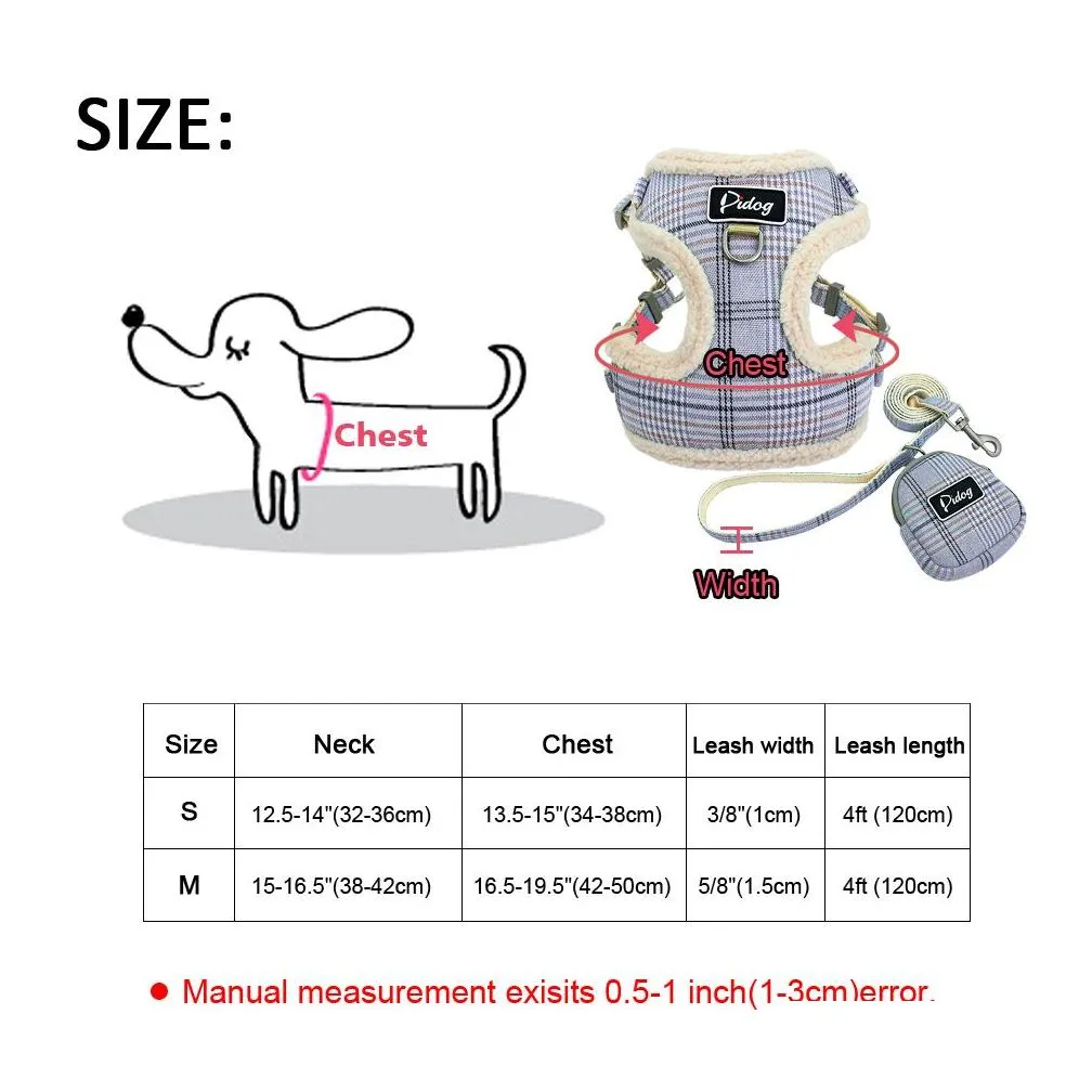 dog collars leashes soft pet dog harnesses vest no pull adjustable chihuahua puppy cat harness leash set for small medium dogs coat arnes