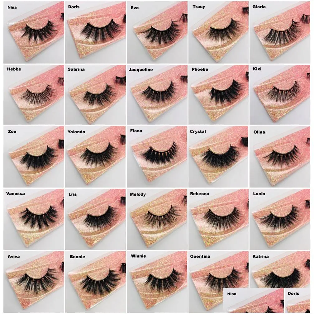 3d mink eyelashes wholesale natural false eyelashes 3d mink lashes soft make up extension makeup fake eye lashes 3d series