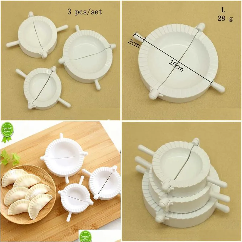  3pcs dumpling mould creative kitchen tools household make dumpling artifact manual pinch dumpling mold plastic dumpling mold