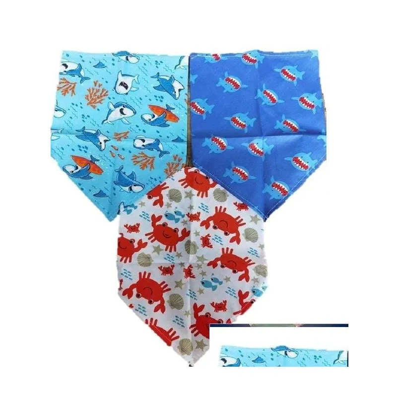 100pcs/lot new arrival mix 100 colors dog puppy pet bandana collar cotton bandanas pet tie grooming products