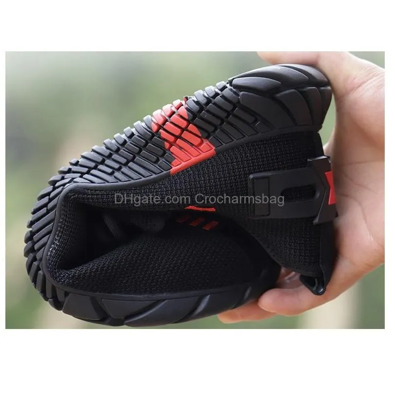 safety shoe steel toe cap mens sport outdoor working hiking trail breathable shoes protective footwear trainers blast anti-piercing