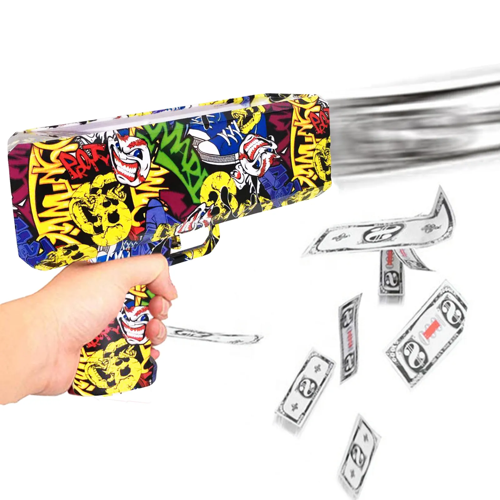 money guns shooter rain money toy with bills funny electric simulation paper money toys for birthday wedding christmas