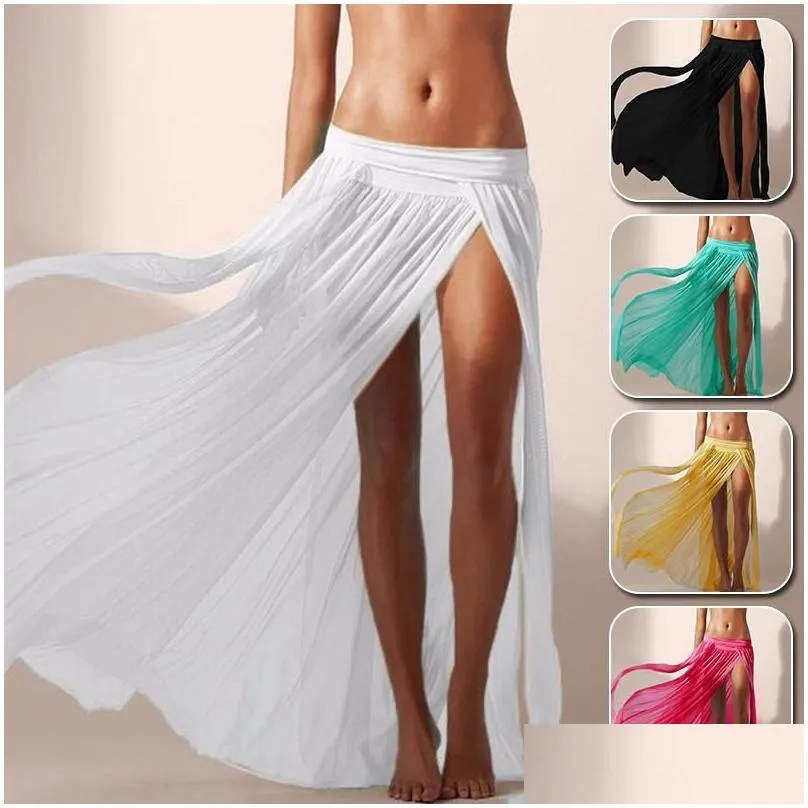 womens swimwear 5 colors y womens swim wear bikini cover up sheer beach wrap skirt sarong pareo shorts summer beachwear long