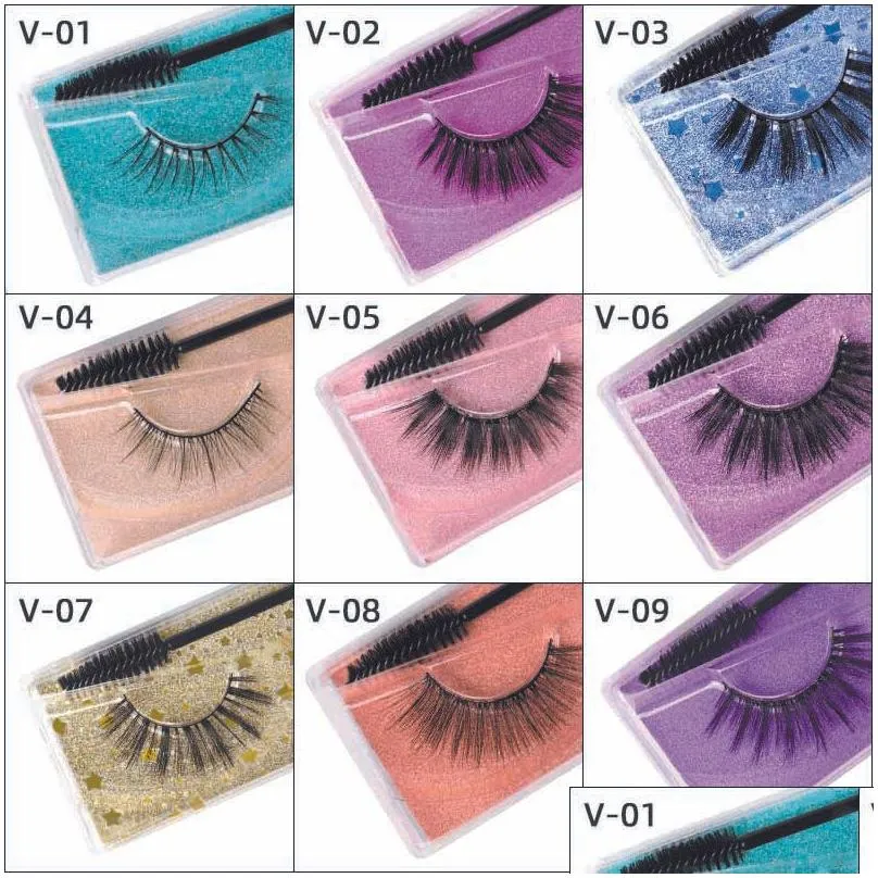 3d mink eyelashes eyelash 3d eye makeup mink false lashes soft natural thick fake eyelashes lashes extension beauty tools 15 styles d