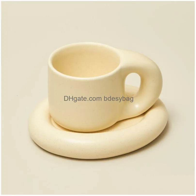 tumblers korean style ceramic mug coffee cups home office tea cup nordic drinkware japan 230424