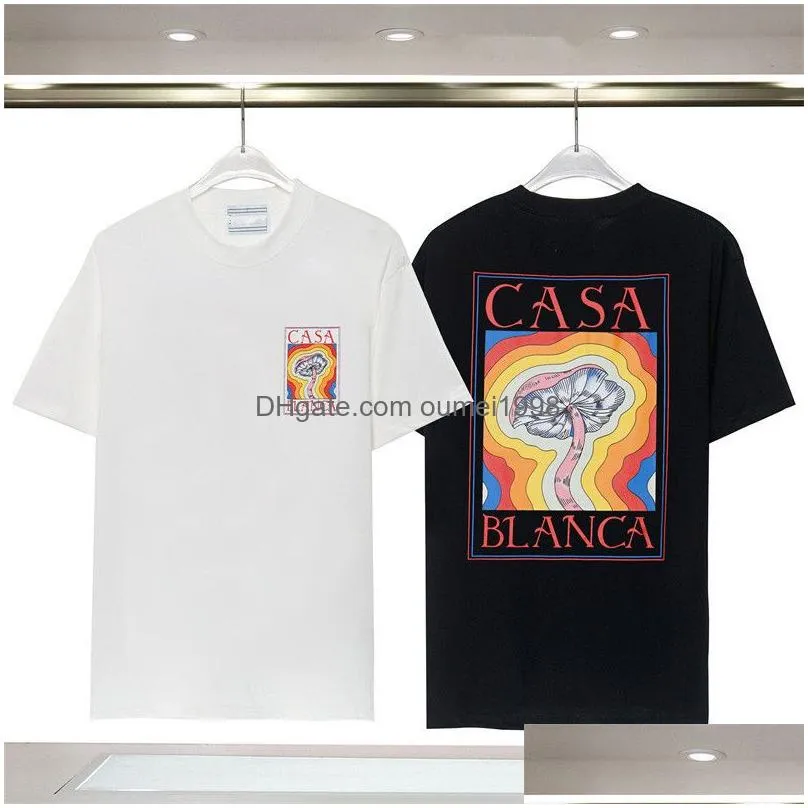 Casablanc Men Womens Designers T Shirt Men Women High Qualities Letter Print Casual Tshirts Short Sleeve Fashion Mens Tees