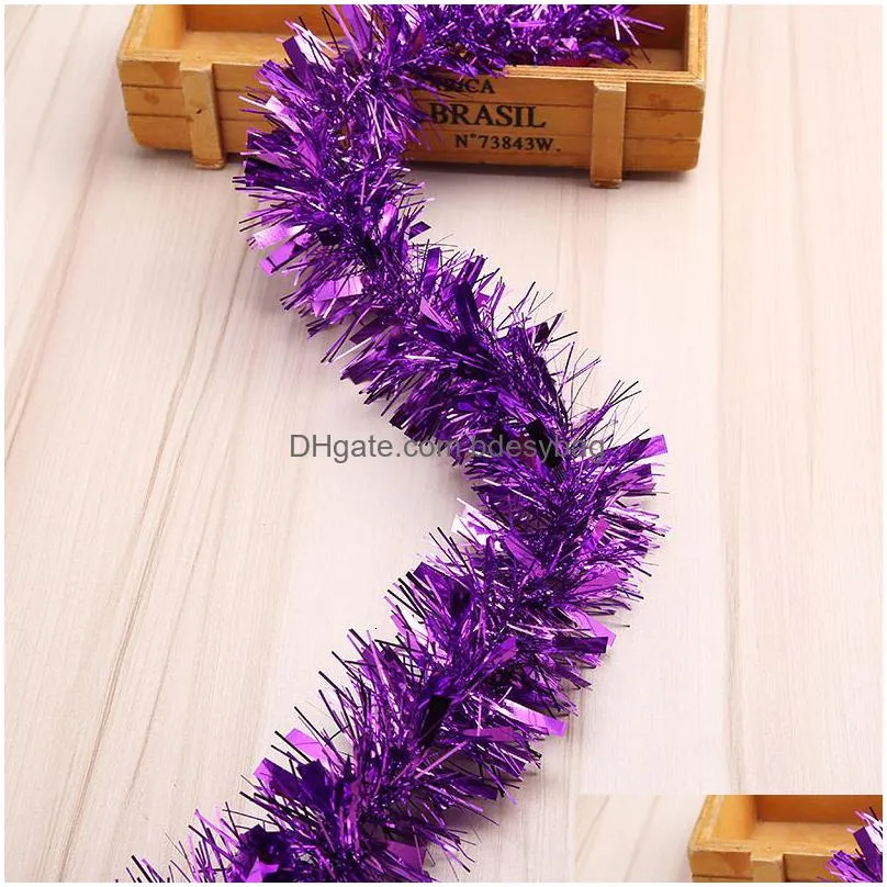 banner flags colorful garland christmas tree wire tinsel hanging rattan party supply wedding festival birthday accessories decorations1pc