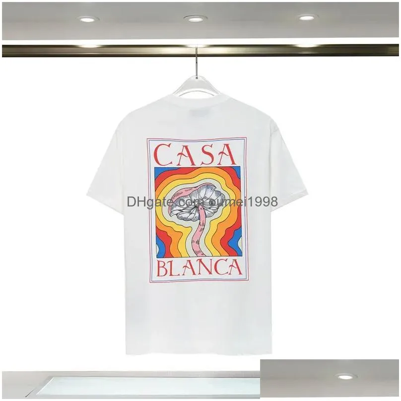 Mens T shirt Designer Casablancas Shirt Man S Womens Tshirts With Letters Print Short Sleeves Summer casablanc T-Shirts Men Loose Tees